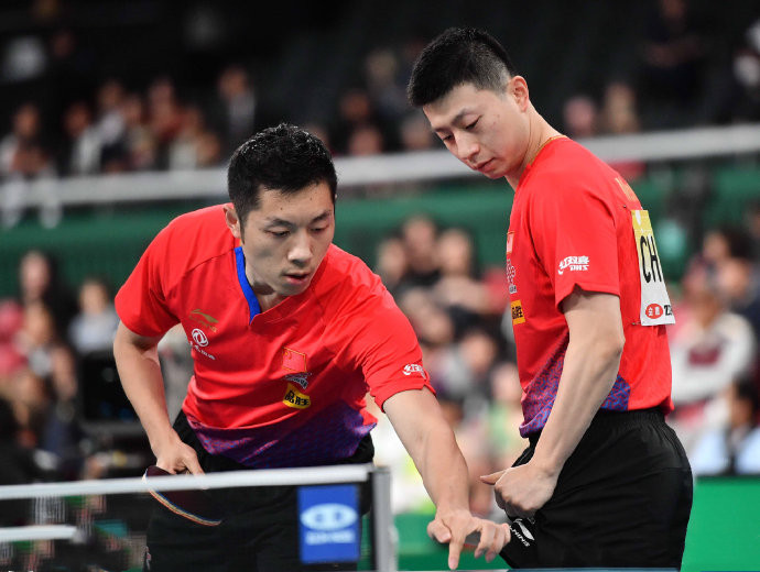 中国队横扫日本队,许昕统治全场 中国队横扫日本队,许昕统治全场